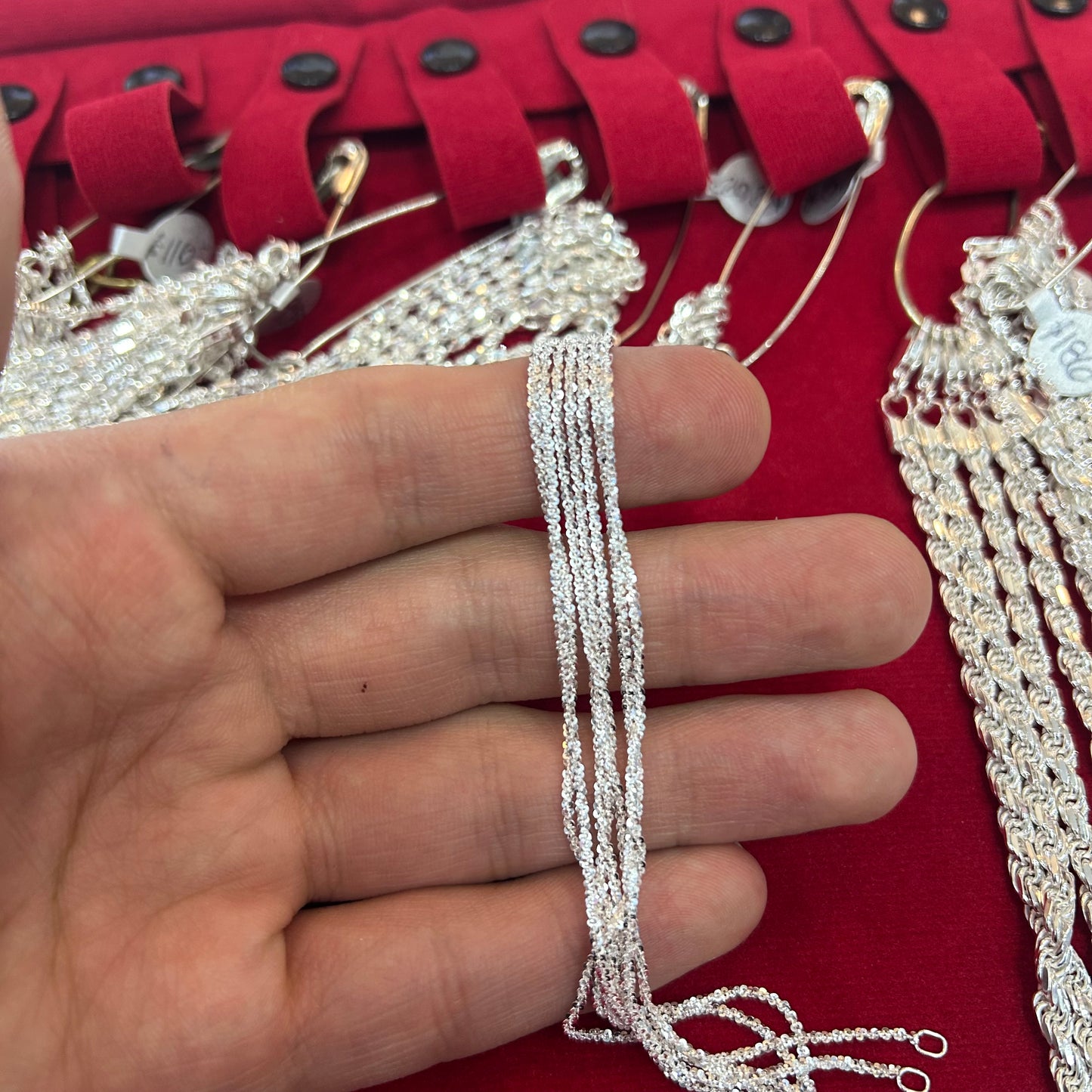 Brillitos Cósmicos (Pulsera Importación) Plata Ley 925 18cm