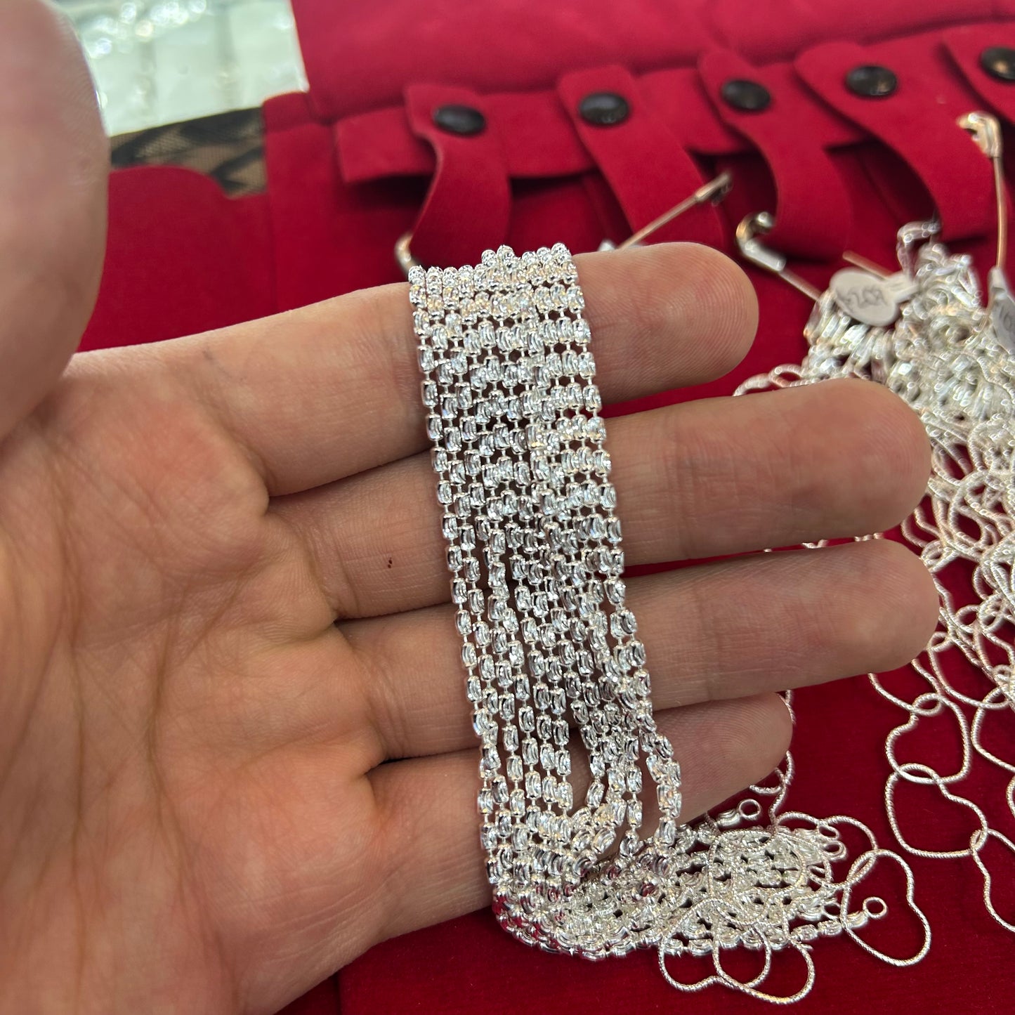 Arroz Lunita Diamantada (Pulsera de Importación) 18cm