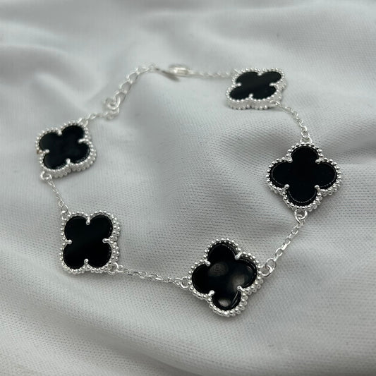Trébol Negro Grande (Pulsera)