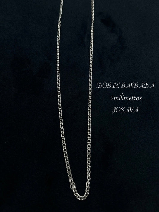 Cadena doble barbada 2mm