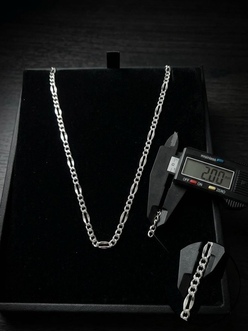 Cadena Cartier Grano de café 2mm