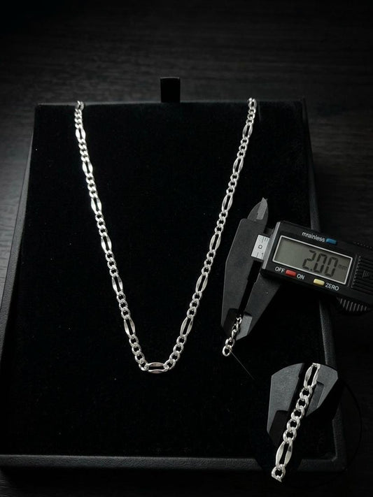 Cadena Cartier Grano de café 2mm